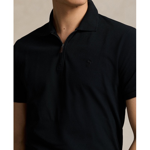 폴로 랄프로렌 Mens Classic-Fit Stretch Mesh Zip Polo Shirt