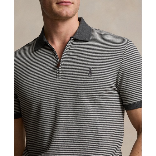 폴로 랄프로렌 Mens Classic-Fit Stretch Mesh Zip Polo Shirt