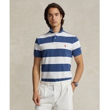 Mens Classic-Fit Striped Mesh Polo Shirt