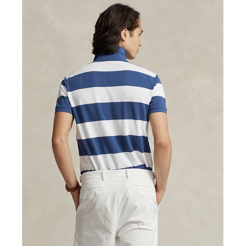 폴로 랄프로렌 Mens Classic-Fit Striped Mesh Polo Shirt