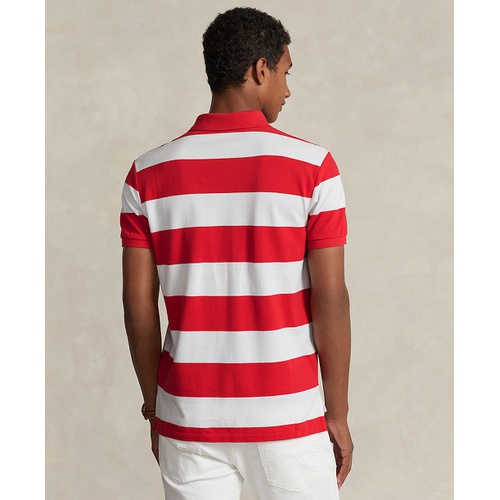 폴로 랄프로렌 Mens Classic-Fit Striped Mesh Polo Shirt