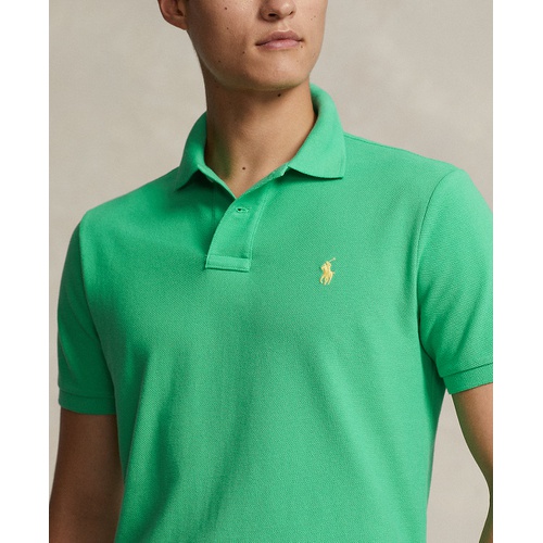 폴로 랄프로렌 Mens Cotton Custom Slim Fit Mesh Polo Shirt