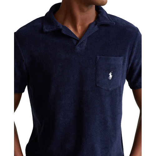 폴로 랄프로렌 Mens Cotton-Blend Terry Polo Shirt