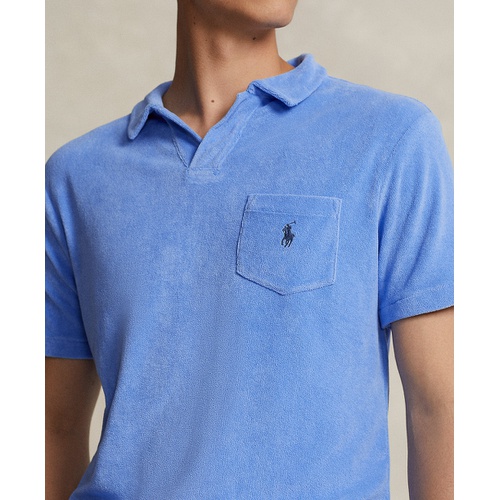 폴로 랄프로렌 Mens Cotton-Blend Terry Polo Shirt