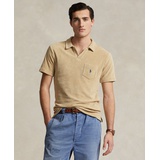 Mens Cotton-Blend Terry Polo Shirt