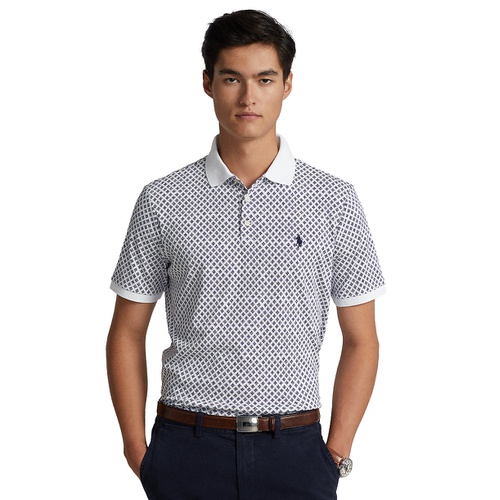 폴로 랄프로렌 Mens Classic-Fit Patterned Soft Cotton Polo Shirt