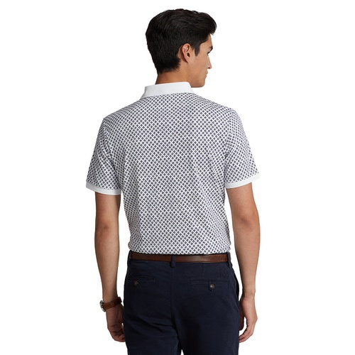 폴로 랄프로렌 Mens Classic-Fit Patterned Soft Cotton Polo Shirt