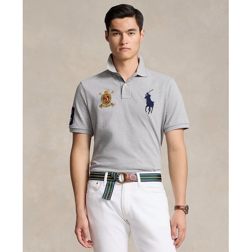 폴로 랄프로렌 Mens Custom Slim Fit Big Pony Crest Mesh Polo