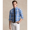 Mens Classic-Fit Plaid Oxford Shirt