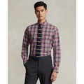 Mens Poplin Plaid Shirt