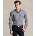 Mens Poplin Plaid Shirt