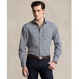 Mens Poplin Plaid Shirt