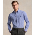 Mens Classic-Fit Gingham Stretch Poplin Shirt