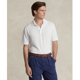 Mens Classic-Fit Cotton-Linen Mesh Polo Shirt