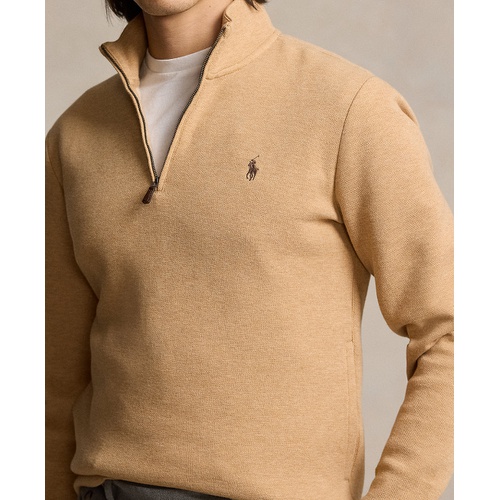 폴로 랄프로렌 Mens Double-Knit Mesh Quarter-Zip Pullover