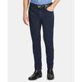 Mens Slim Straight Stretch Sateen Five-Pocket Pants