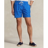 Mens Nautical Mesh-Lined Swim Trunks