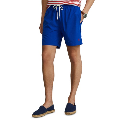 폴로 랄프로렌 Mens 5 3/4 Inch Traveler Classic Swim Trunks
