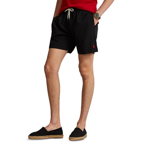 폴로 랄프로렌 Mens 5 3/4 Inch Traveler Classic Swim Trunks