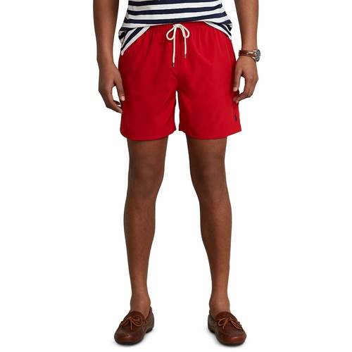 폴로 랄프로렌 Mens 5 3/4 Inch Traveler Classic Swim Trunks