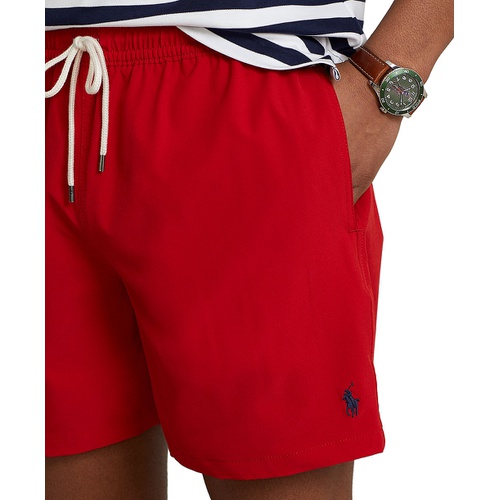 폴로 랄프로렌 Mens 5 3/4 Inch Traveler Classic Swim Trunks