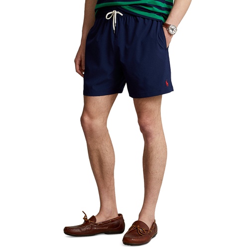 폴로 랄프로렌 Mens 5 3/4 Inch Traveler Classic Swim Trunks