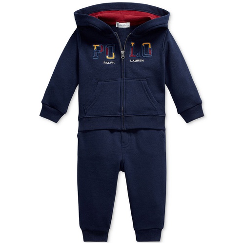 폴로 랄프로렌 Baby 2-Pc. Full-Zip Fleece Hoodie & Pants Set