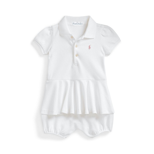 폴로 랄프로렌 Ralph Lauren Stretch Mesh Peplum Polo Shortall