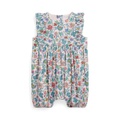 Baby Girls Floral Cotton Batiste Bubble Shortall