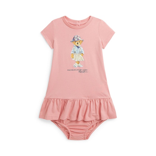 폴로 랄프로렌 Baby Girls Polo Bear Cotton Tee Dress