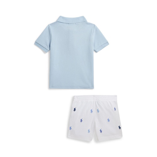 폴로 랄프로렌 Baby Boys Mesh Polo Shirt and Short Set