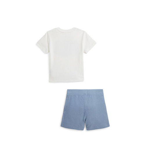 폴로 랄프로렌 Baby Logo Cotton Jersey Tee and Mesh Short Set