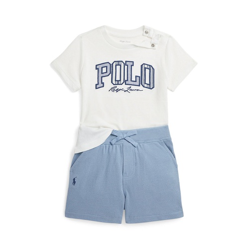 폴로 랄프로렌 Baby Logo Cotton Jersey Tee and Mesh Short Set