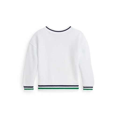 폴로 랄프로렌 Toddler and Little Girls US Open Crest Cotton Fleece Sweatshirt