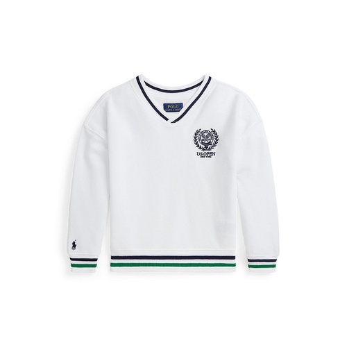 폴로 랄프로렌 Toddler and Little Girls US Open Crest Cotton Fleece Sweatshirt