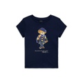 Toddler and Little Girls Polo Bear Cotton Jersey Tee