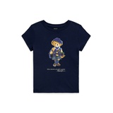 Toddler and Little Girls Polo Bear Cotton Jersey Tee