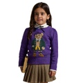 Toddler And Little Girls Polo Bear Crewneck Sweater