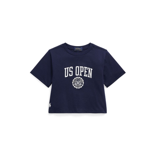 폴로 랄프로렌 Toddler and Little Girls US Open Print Cotton Jersey Boxy Tee