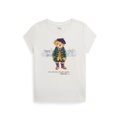 Toddler and Little Girls Polo Bear Cotton Jersey Tee