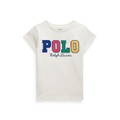 Toddler and Little Girls Corduroy Logo Cotton Jersey Tee