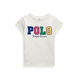 Toddler and Little Girls Corduroy-Logo Cotton Jersey Tee