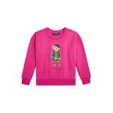 Toddler and Little Girls Polo Bear Fleece Sweatshirt