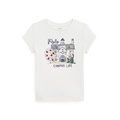 Toddler and Little Girls Campus-Graphic Cotton Jersey Tee