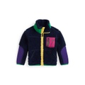 Toddler and Little Girls Color-Blocked Teddy Fleece Jacket