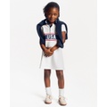 Toddler & Little Girls Team USA Stretch Mesh Polo Dress