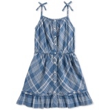 Toddler & Little Girls Plaid Cotton Madras Dress