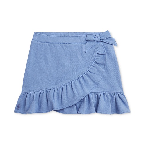 폴로 랄프로렌 Toddler & Little Girls Ruffled Stretch Mesh Faux-Wrap Skort