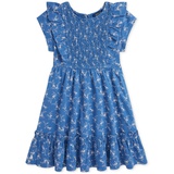 Toddler & Little Girls Floral Smocked Cotton Jersey Dress