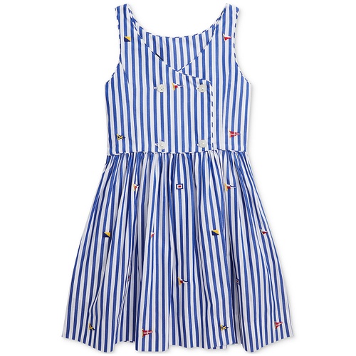 폴로 랄프로렌 Toddler & Little Girls Sailing Flag Cotton Poplin Dress